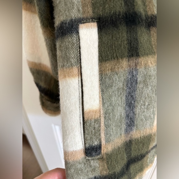 Zara Plaid Shacket Button Up Shirt Jacket - Picture 6 of 8